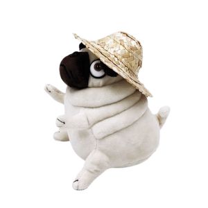 BEIBEI หมอนรองนอน ของตกแต่งบ้าน คาวาอิ อุปกรณ์ตกแต่งห้อง ของเล่นนุ่มๆ หมาปั๊กสำหรับนั่ง ตุ๊กตาเอาใจ มาพร้อมกับของเล่น ตุ๊กตาหมาปั๊ก ตุ๊กตาปั๊กเอลฟ์อ้วน ของเล่นยัดไส้ ตุ๊กตาหมาปั๊ก