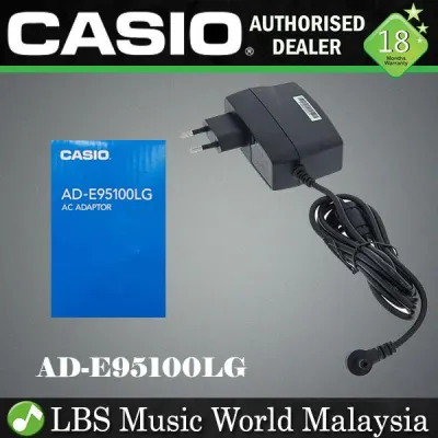 CASIO AD-E95100LE 9.5V Ac Adaptor Power Supply Adapter for Keyboard and Digital Piano (ADE95100LE)