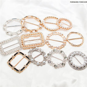 ใหม่อเนกประสงค์ผ้าพันคอแหวนผ้าคลุมไหล่เข็มกลัดแหวนโลหะผสม Cincin ผ้าพันคอไหมขาผู้หญิงอุปกรณ์เสริม M40305