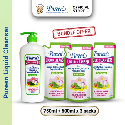 Pureen Liquid Cleanser 750ml & 600ml(REFILL) BUNDLE SALE