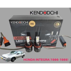 🔥READY STOCK🔥KENDODCHI 2Pcs H8 LED Car Headlight FOR HONDA INTEGRA(1986-1989)product by Malaysia
