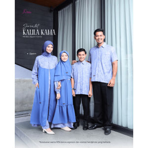 Abika Sarimbit Lebaran 2026 Terbaru / Kalila Kama - Denim / Fashion Muslim