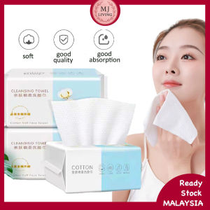40PCS Disposable Face Towel Soft Hygienic Wet And Dry Facial Wipes Pearl-Texture Makeup Removal