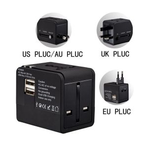 LDNIO GAN65 65W Fast Charger + Universal Travel Adapter - Worldwide All-In-One 65W US+UK for Phones Tablets Laptops