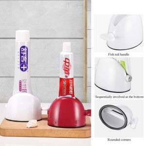 Toothpaste Squeezer Multi-function Toothpaste Dispenser Toothbrush Holder Manual Tube Roller