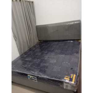1 Set Kasur Busa Uniland Superior Quilting 20cm + Divan Sandaran Salur