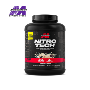 [Expiry Jan 2027] Muscletech Nitro Tech Whey Protein Cookie and Cream 4lbs (1.8kg)