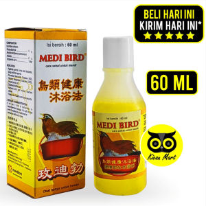 Kicau Mart Shampoo Medi Bird Medibird 60 Ml Shampo Obat Burung Basmi Kutu Jamur Bulu Sehat Medibird Medion Sampo Burung Merpati Lovebird Perkutut Murai MDN-OBT-60M-MDB