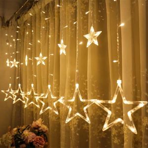Led outdoor curtain lights waterfall lights flashing lights string lights all over the sky star lights girls room decoration lights