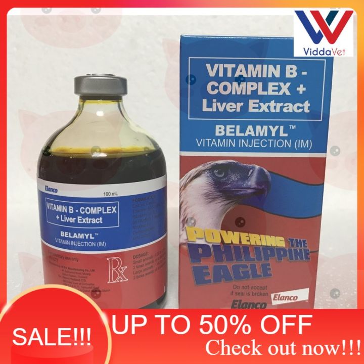 BELAMYL 100ML VITAMIN INJECTION WITH VITAMIN B - COMPLEX + LIVER EXTRACT for pig game fowl  animals