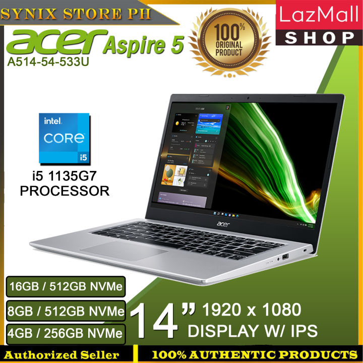ACER ASPIRE 5 14 inch Display with IPS 1920x1080 Resolution with Intel