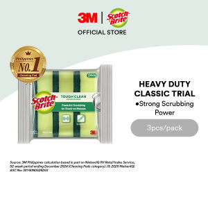 3M™ Scotch Brite® Tough Clean Scrub Sponge Trial 3 pcs/VP 100mm x 70mm