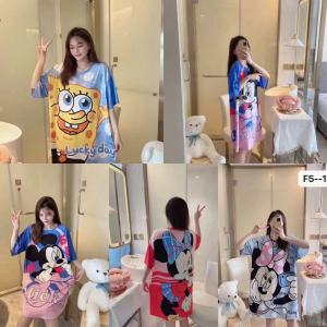 NEW เสื้อผ้าสําหรับคนโอเวอร์ไซร์ใส่ได้ ชุดนอนกระโปรง ชุดนอนน่ารัก ใส่สบาย เนื้อผ้าอย่างดี