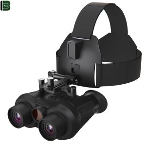 BekinTek 3D VR Helmet Mounted Night Vision Binoculars Head Mountable NVG Goggles Rechargeable Optics Telescope  Full Dark Observing   6x Digital Zoom HD 4K Video 36M Photo 400° Independent Diopter Adjust 4 Color Effect