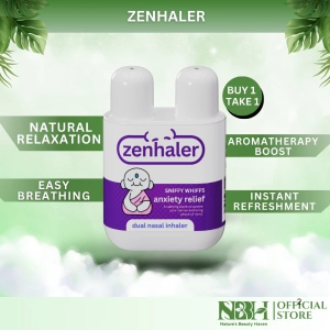 ZenHaler Dual Nasal Inhaler – Double Hole | Anxiety & Stress Relief | Focus & Energy Boost