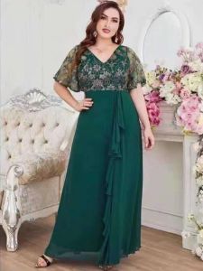 D#957 Womens Casual Lace Dress Short Sleeve Elegant Lace Dress