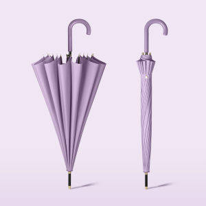 New arrival Japanese brand long umbrella 16K windproof curved handle big umbrella rainproof quality classic business big umbrella
