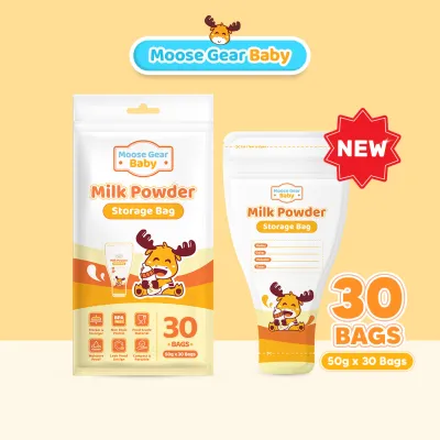 Moose Gear Baby Milk Powder Bag 30pcs Thick Leak-Proof BPA-Free Portable Milk Storage