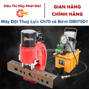 Máy Đột Thủy Lực CH70 và Bơm điện thủy lực DB075D1
