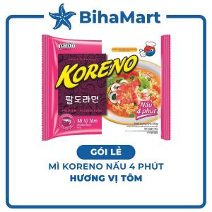 [GÓI LẺ] - PALDO - Mì nấu Koreno hương vị Tôm Mì Koreno tôm Mì tôm Koreno Hàn Quốc ăn liền Mì Hàn Quốc (100g/gói)