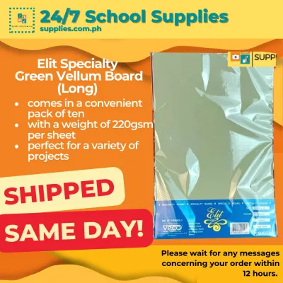 Specialty Board (Elit) Vellum Board Long 220gsm 10s Green Specialty paper