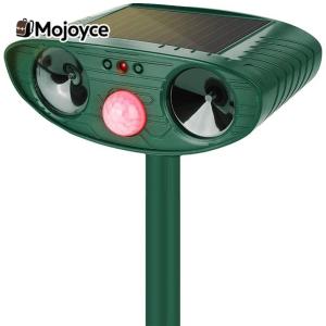 Solar Ultrasonic Animal Repellent with Motion Sensor Cat Repellent Deer Repellent Device Outdoor Squirrel Repellent