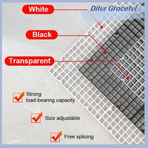 Ditur Detachable Spliceable Fish Tank Isolation Plate Upper Cover Net Bottom Filter Grid Bracket Bottom Filter Plate Divider Plate