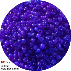 100 Cái/lốc 6X8Mm Mạnh Mẽ Sáng Hạt & Mặt Trời Thay Đổi Màu Sắc Phát Sáng Trong Bóng Tối Câu Cá Loose Spacer Hạt Cho Đồ Trang Sức Đánh Dấu Tự Làm Vòng Cổ Vòng Tay
