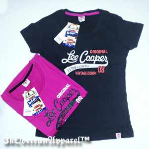լЄЄ COOPER BRANDED OVERRUN T-SHIRT BLOUSE FOR WOMEN PASTEL COLLECTION