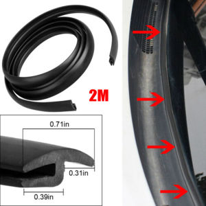 Universal 2M Car Window Seal Strip Type H Rubber Front Windshield Weatherstrip Sealing Trim Dustproof