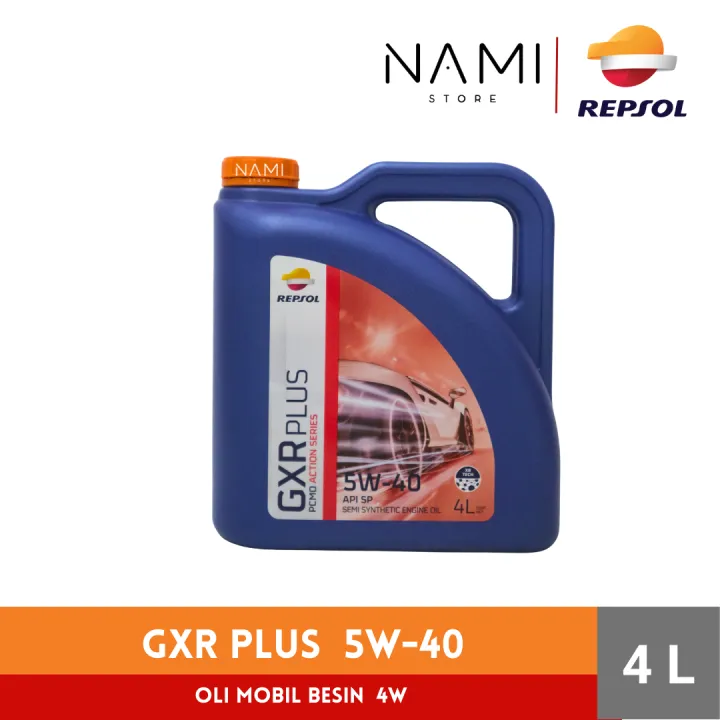 Repsol Mobil *REPSOL GXR PLUS 5W40 (4L) GALON* Oli Mesin Mobil Bensin 4w – Original ...