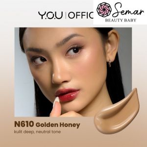 ֍SEMAR֎ Y.O.U Cloud Touch Blurring Skin Tint  Liquid Foundation  Natural Matte Finish  Tahan Lama 24  Bedak Wajah SPF YOU