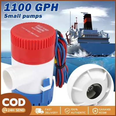 12V Electric Pump 1100GPH Marine Bilge Pump Submersible Boat Water Pump Bilge Sump Water Pump With Switch For Boat