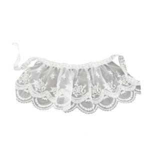 Baby Lace Trim Apron 4 Size Avaliable Soft Breathable Childrens Clothing Accessory for Infants Aged 0-2Y Easy to Clean