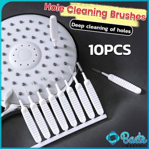 Baete 10Pcs Anti-clogging Mini Hole Cleaning Brushes Shower Head Cleaning Cell Phone Hole Cleaning Tools