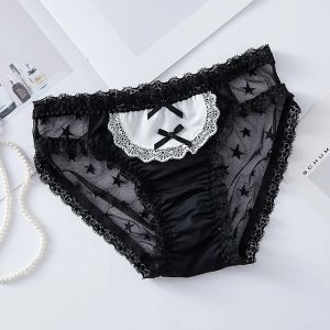 New Delivery Panties Underwear Teenagers 3pc/lot Grenadine Lace Briefs Ladies Young Girl Studnets White Black Fashion2026