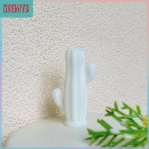 【SHGMYD】 1ชิ้นบ้านตุ๊กตาจิ๋วรูปกระบองเพชรแจกันโมเดลเฟอร์นิเจอร์อุปกรณ์เสริมสำหรับบ้านตุ๊กตาห้องนั่งเล่นตกแต่งฉากของเล่นเด็ก