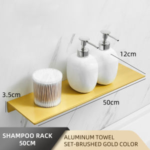 [OKLIFE. ]Gold Aluminum Bathroom  Bathroom Accessories Set Towel Rack