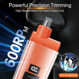 Rechargeable Nose Hair Trimmer Mens Painless Nose Trimmer With Washable Head &amp Portable Design Personal Care Electric Nasal Hair Clipper Grooming Kit