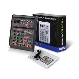 RE-405  Audio mixer 4 channel computer recording KTV power amplifier small household reverberation