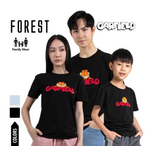 Forest x Garfield Coral Fleece Textured Embroidered Round Neck Tee Family Tee Men - FG20005 / FG820005 / FGK20005