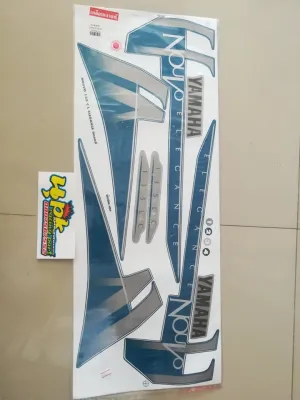 สติกเกอร์ NOUVO 135 นูโว สีน้ำเงินเทา ปี 2008 รุ่น 1 เคลือบเงาแท้ คุณภาพดี สีสวย ราคาถูก