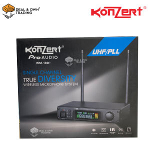 Original Konzert Pro Audio WM-10D+ UHF Single Channel True Diversity Wireless Microphone System