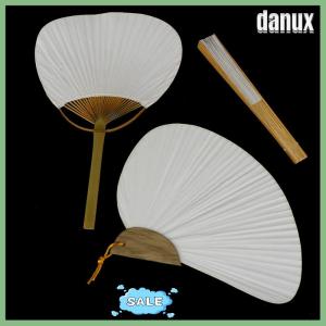 1Pc White Folding Elegant Paper Hand Fan Wedding Party Favors Danux