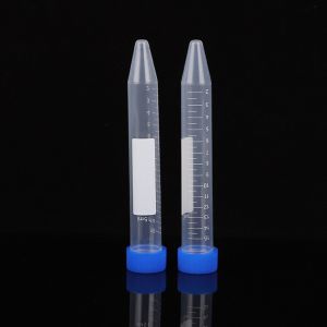 15ml Conical Buttom with Graduation Level Color Blue Cap Plastic 25Pcs/Set Centrifuge Tube Plastic