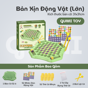 Đồ Chơi Cờ Lật Luyện Trí Nhớ Board Game Cho Bé Vui Nhộn 2 Người Chơi Tư Duy Bản Xịn
