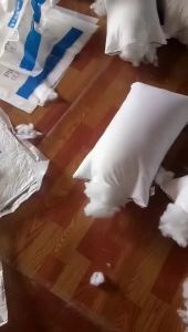 Neck Support Pillow travel car hotel-style use shape support 150x70cm white blue cloth material 100% polyester fiber washable