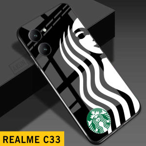 Softcase Glas Kaca For REALME C33 - B01 - Casing Hp For REALME C33  -  Pelindung hp - Case Handphone - Case Kualitas Terbaik - Casing Hp For REALME C33