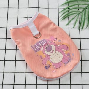 New Pet Shirt with Ring can Leash Baju Kucing Cat Shirt Vest