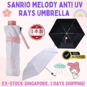 Sanrio My Melody Anti-UV Compact Umbrella for Kids - New Direct from Japan Authentic Quick Singapore Stock 2-Day Shipping